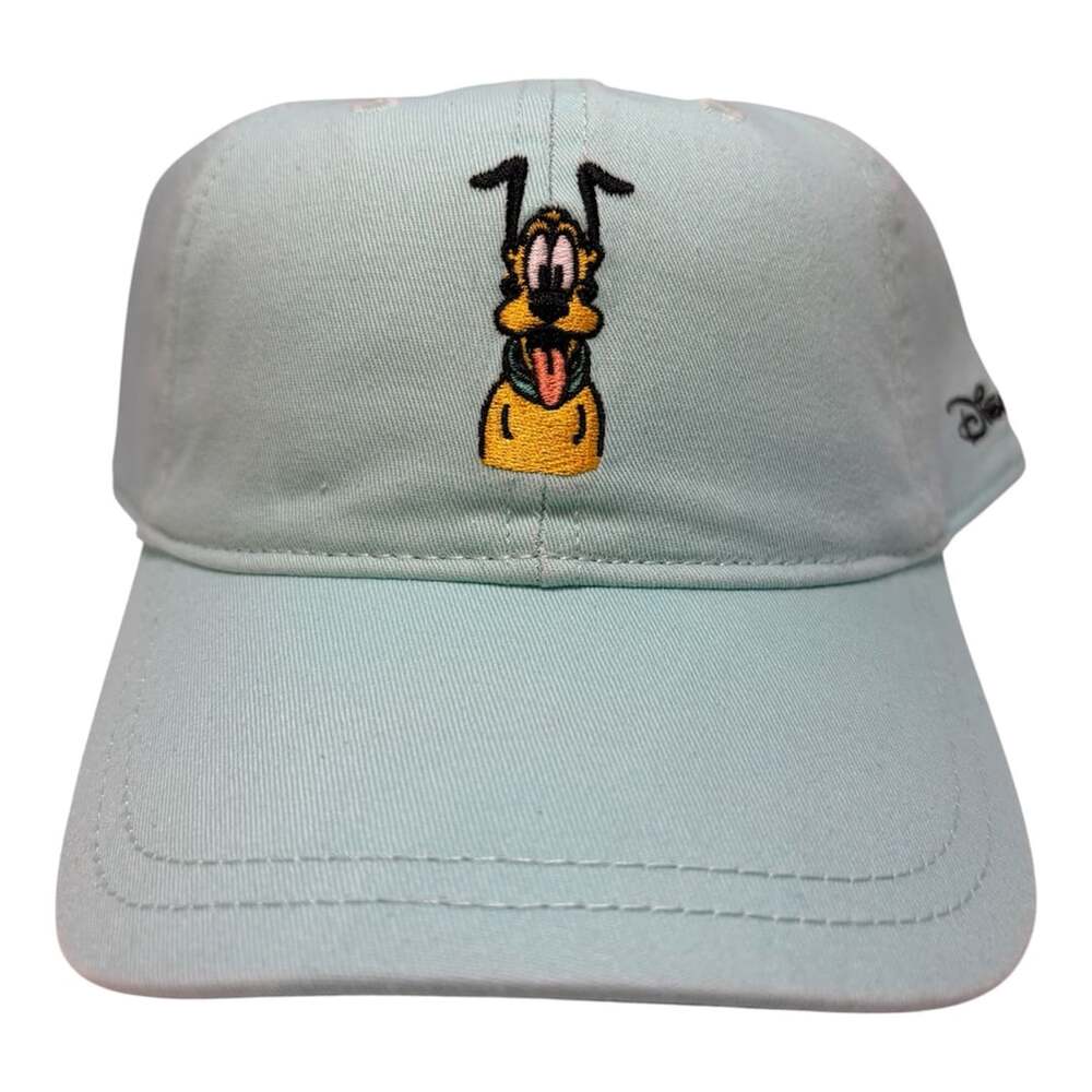 Disney Pluto Embroidered Light Blue Dad Hat